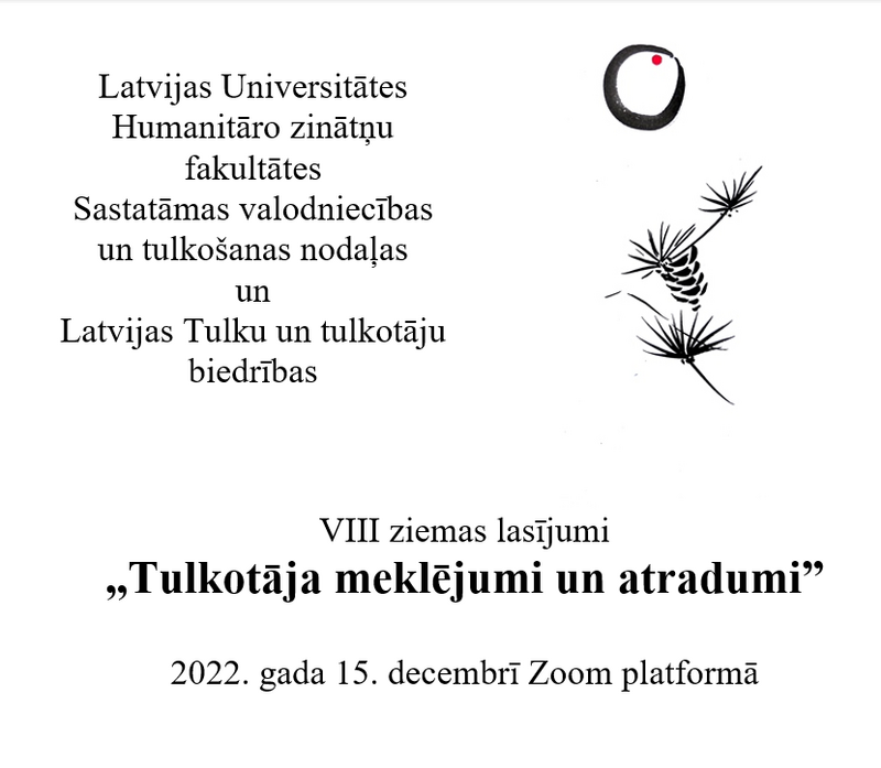 8. ziemas lasījumi “Tulkotāja meklējumi un atradumi”